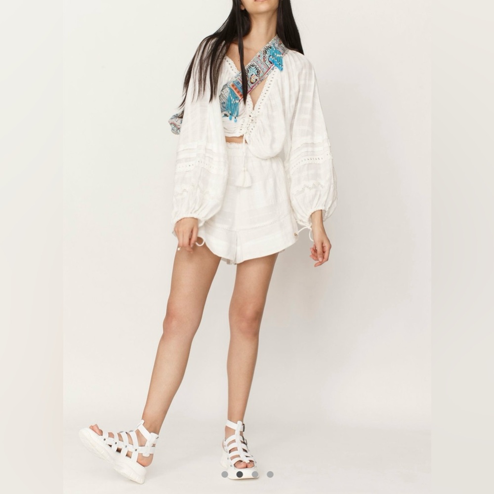 Free People Paloma Crop Top/Short Set Size XL